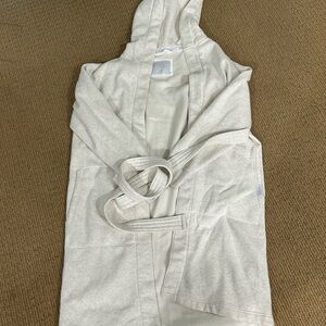 Abercrombie & Fitch Cream Hooded Robe